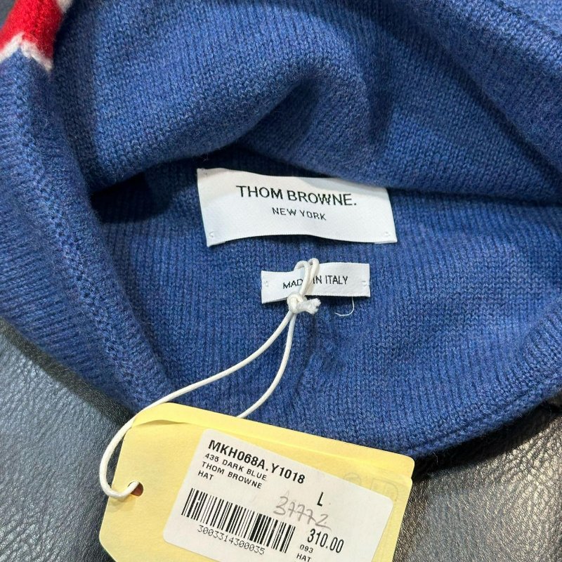 💎Han's house精品服飾💎THom Browne TB 100% 初剪美利奴 羊毛 毛帽 帽子 原價9900-9