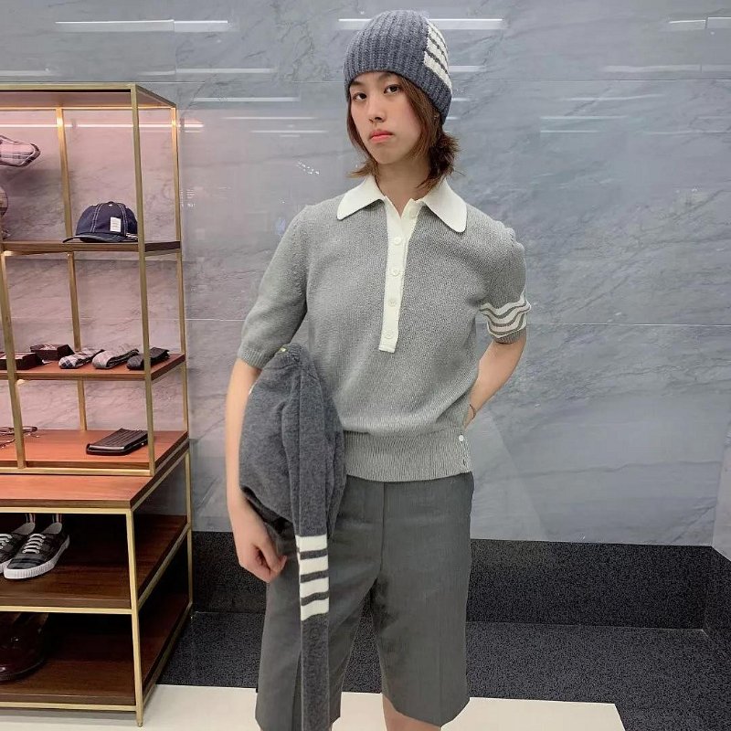 💎Han's house精品服飾💎THOM BROWNE TB 四槓 美利奴羊毛 100% 羊毛 毛帽 帽子-1
