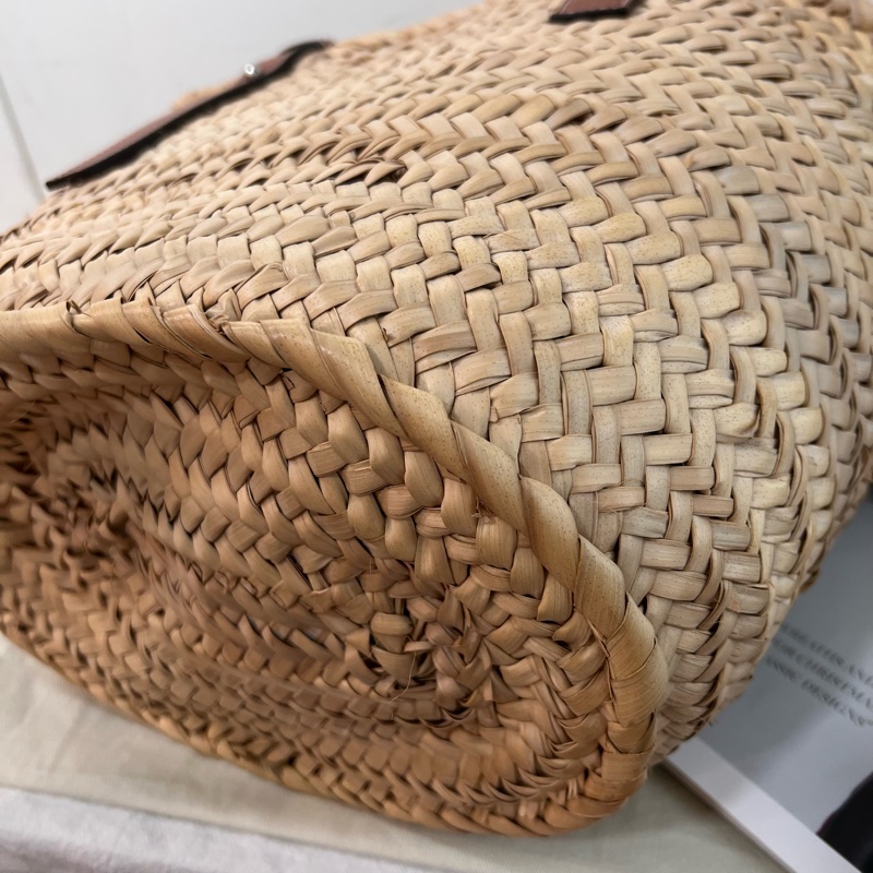 ෆ Loewe草編菜籃子🧺焦糖自然色🍎🥖-22