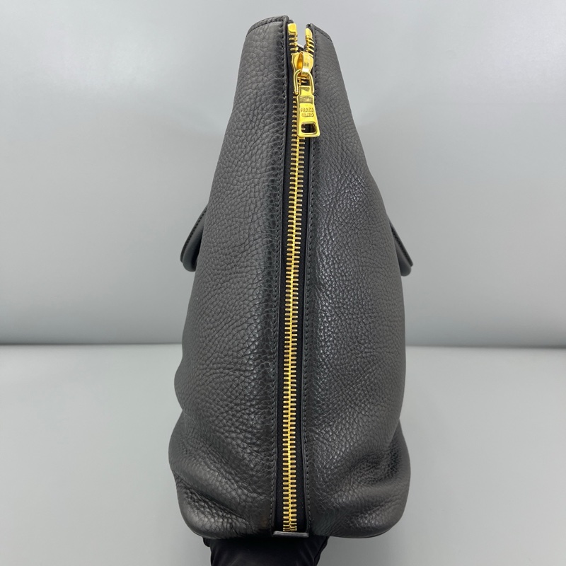 prada普拉達手提托特斜挎包黑色/35*34*14cm/附件：肩帶-2