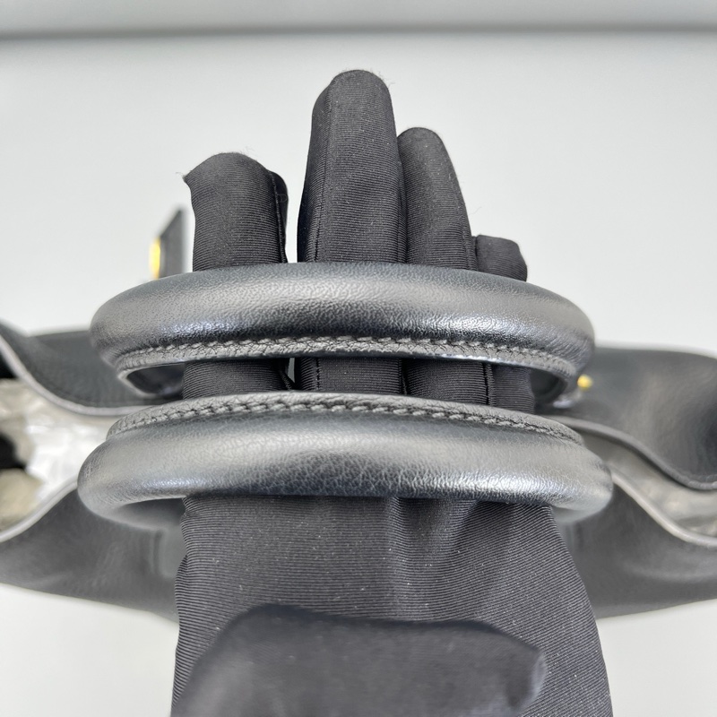 prada普拉達手提托特斜挎包黑色/35*34*14cm/附件：肩帶-5