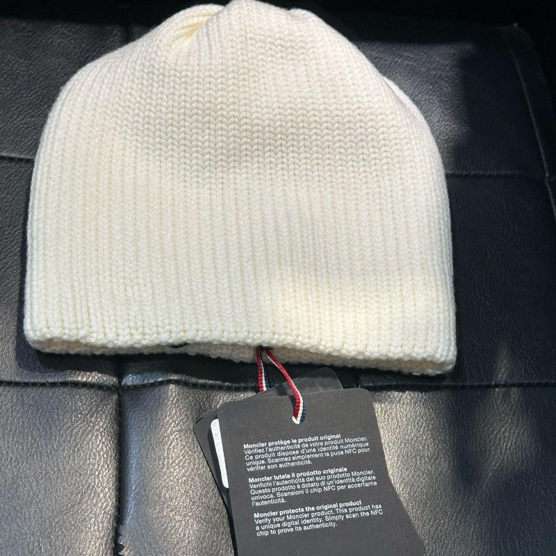 💎Han's house精品服飾💎moncler 滑雪系列 毛帽 帽子 義大利製 現貨 白-4