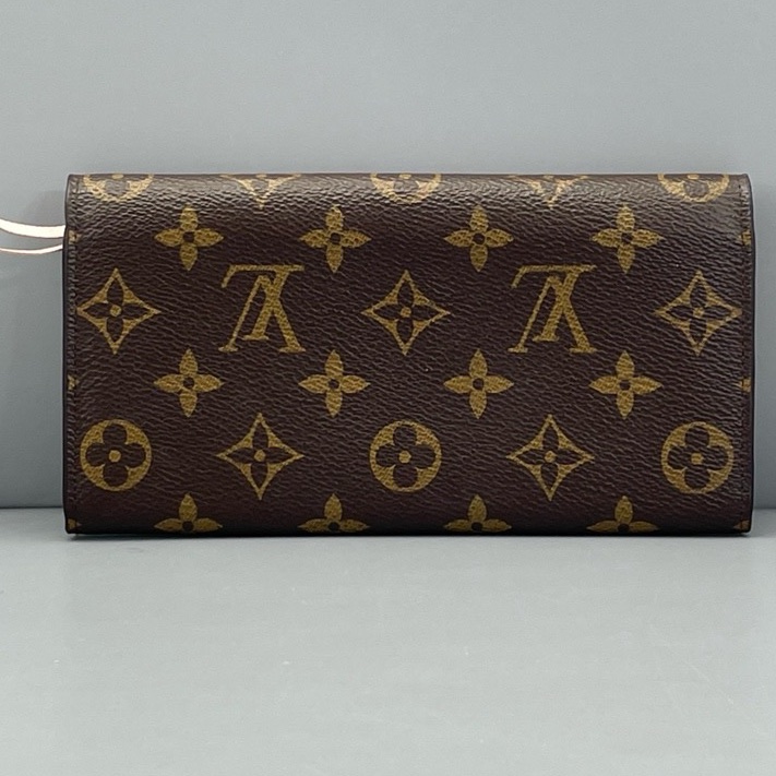 LouisVuitton路易威登長款豆豆錢包老花粉豆/19*9*2cm 18年-1