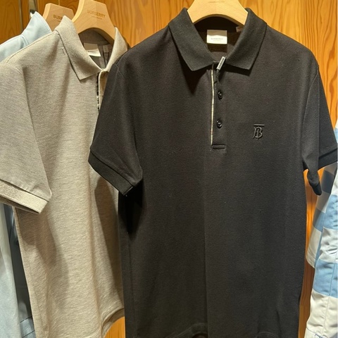 全新黑色BURBERRY男款短袖POAL衫