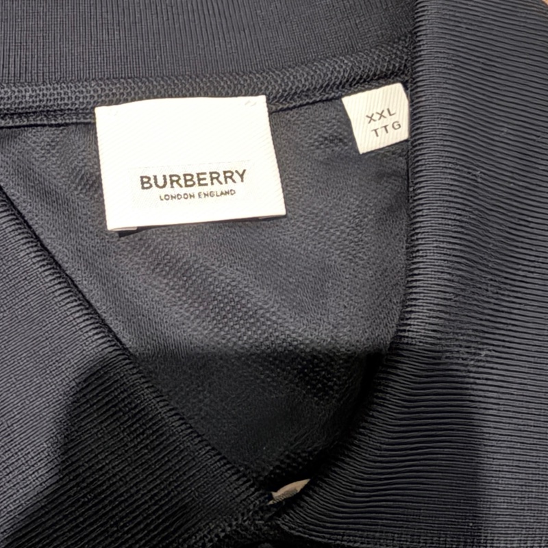 全新黑色BURBERRY男款短袖POAL衫-3