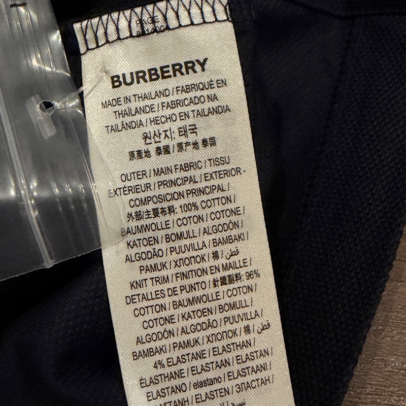 全新黑色BURBERRY男款短袖POAL衫-6