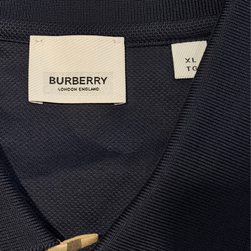 深藍近黑BURBERRY男款短袖POAL衫-2