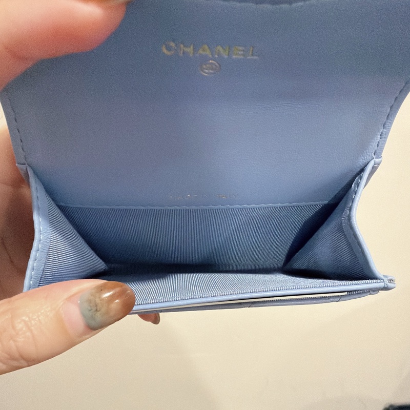 寶寶藍 CHANEL 香奈兒CF 零錢包 單層-10