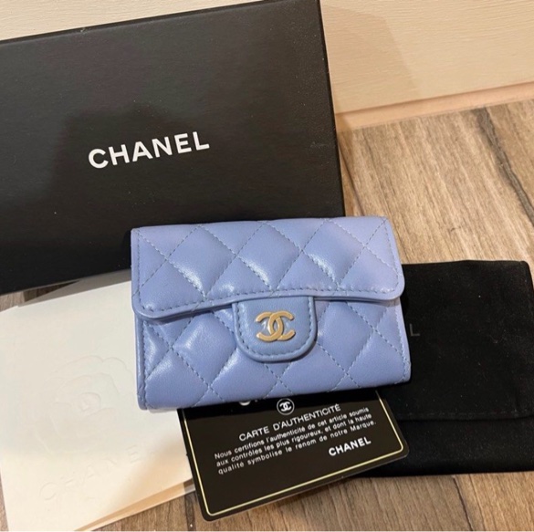 寶寶藍 CHANEL 香奈兒CF 零錢包 單層-12