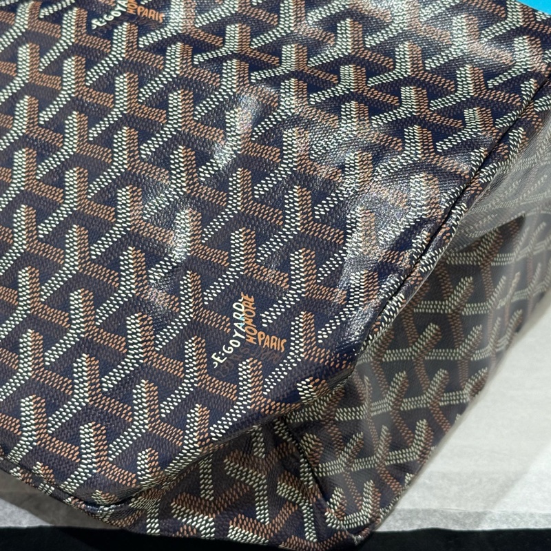 Goyard 戈雅 hobo 藍色彩繪法鬥托特包尺寸:40*20*34,。-3