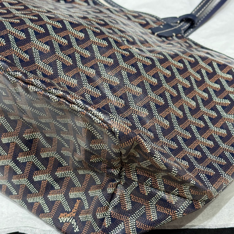 Goyard 戈雅 hobo 藍色彩繪法鬥托特包尺寸:40*20*34,。-4