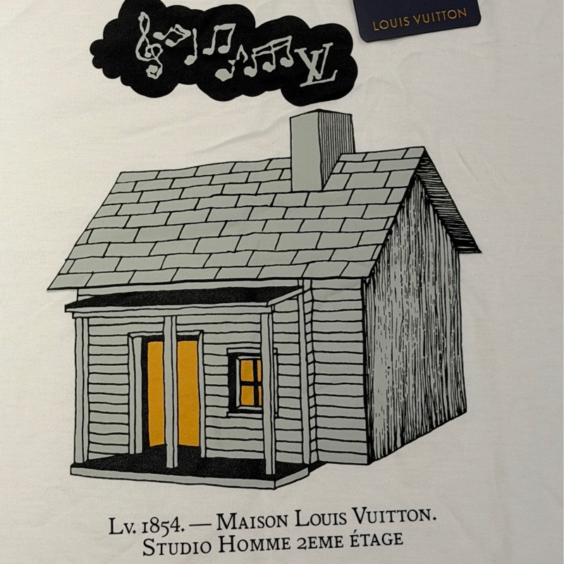 全新Louis Vuitton Lv經典爆款短T 卡通小房子-4