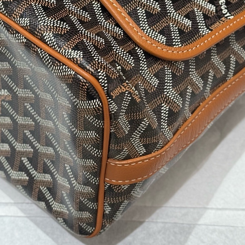 GOYARD/戈雅 Capetien棕色老花郵差包 容量巨大 男女通用 23年編碼 尺寸35*27-4