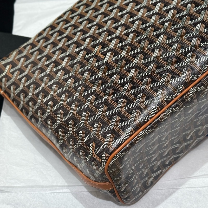 GOYARD/戈雅 Capetien棕色老花郵差包 容量巨大 男女通用 23年編碼 尺寸35*27-7