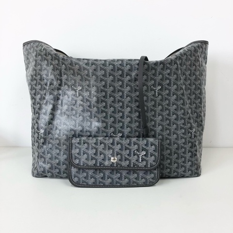 99新Goyard 戈雅 Saint Louis Tote包 灰色 大號 尺寸40x20x34