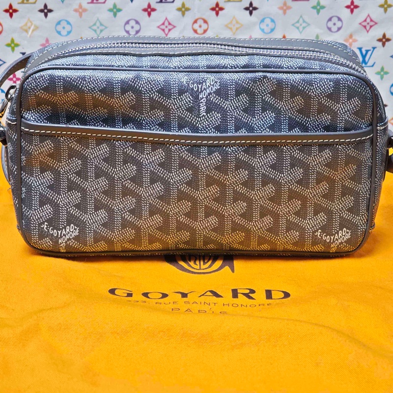 Goyard CAP-VERT小號包 男女適用 Goyardine 帆布 13 x 6.5 x 22-0