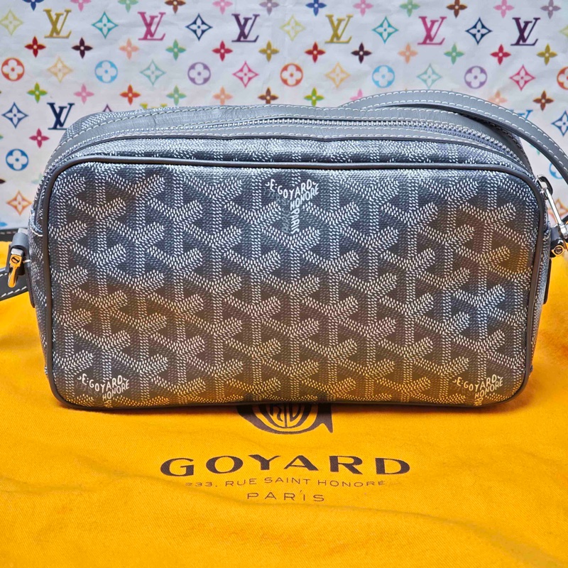 Goyard CAP-VERT小號包 男女適用 Goyardine 帆布 13 x 6.5 x 22-1