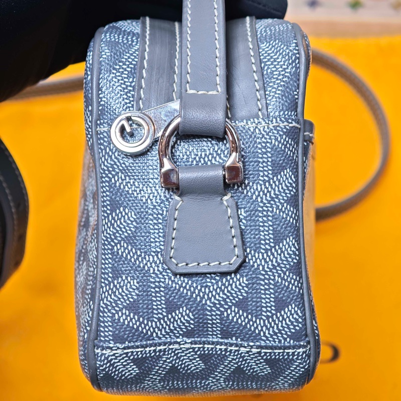 Goyard CAP-VERT小號包 男女適用 Goyardine 帆布 13 x 6.5 x 22-3