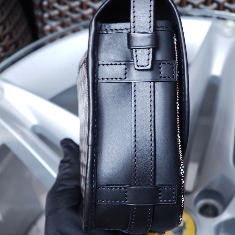 GOYARD戈雅 Belvédère黑色Y字老花郵差包 21年編碼 🈚附件-2