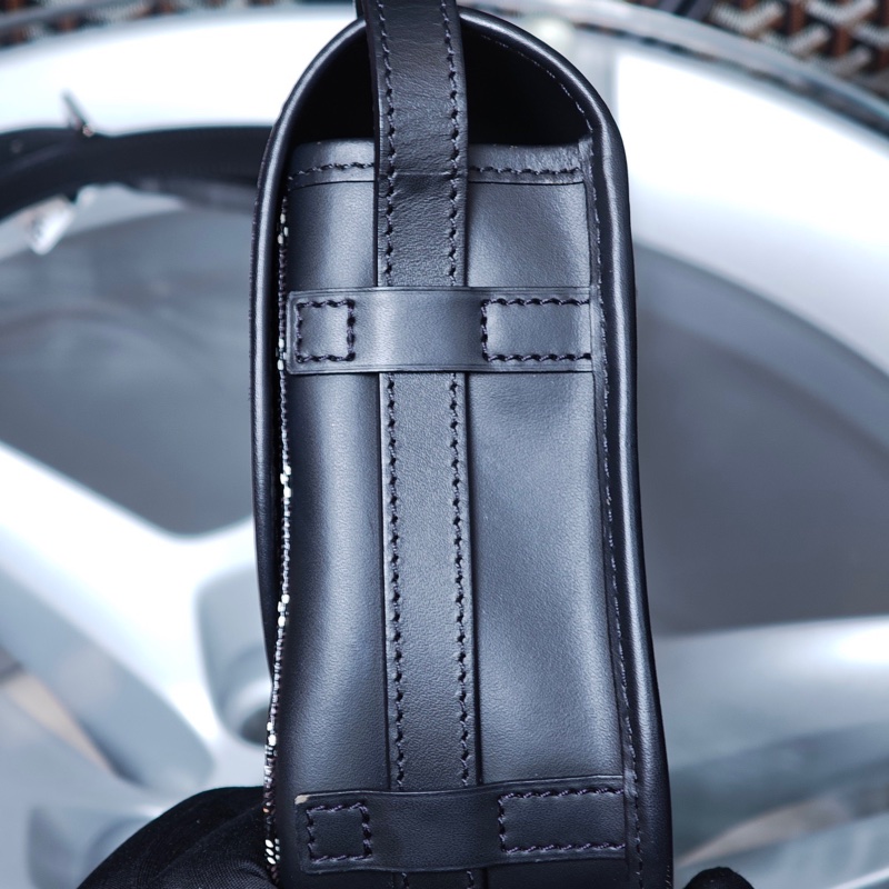 GOYARD戈雅 Belvédère黑色Y字老花郵差包 21年編碼 🈚附件-3