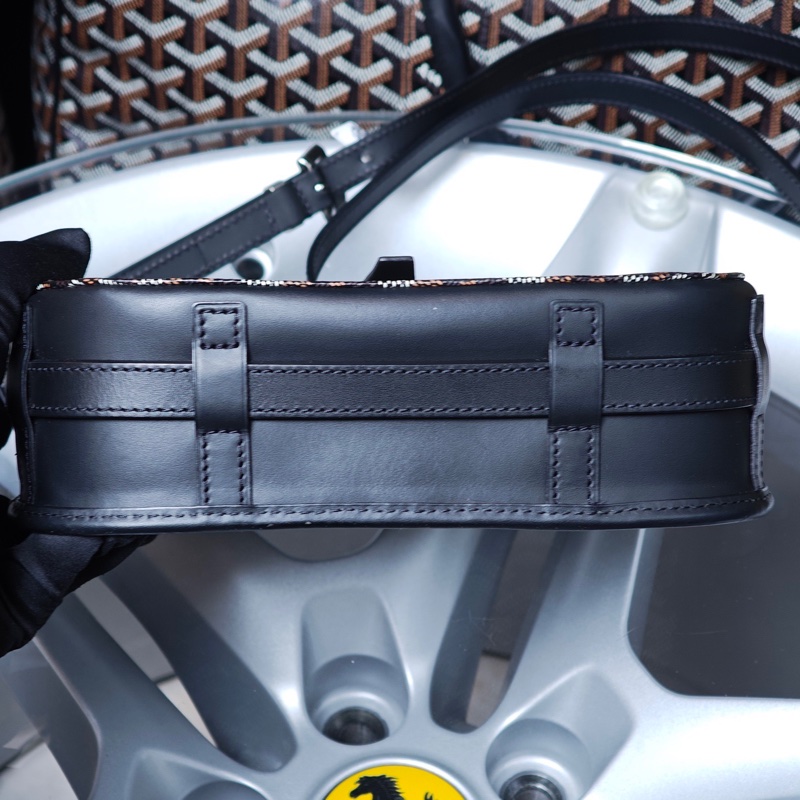 GOYARD戈雅 Belvédère黑色Y字老花郵差包 21年編碼 🈚附件-4