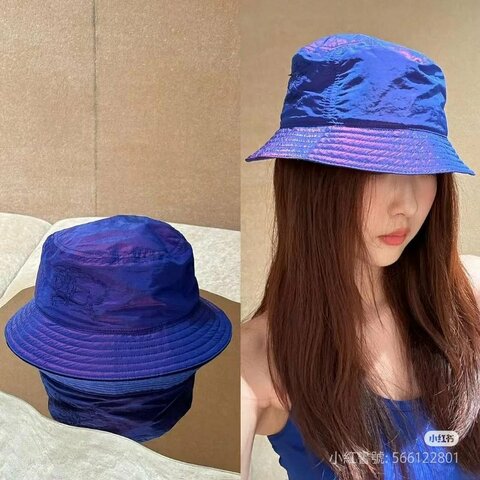 💎Han's house精品服飾💎 Burberry 尼龍 防水 戰馬 騎士 彩虹色 電光紫 漁夫 帽子 男女可帶  現貨M 原價14900