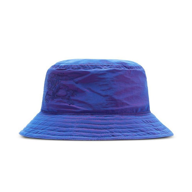 💎Han's house精品服飾💎 Burberry 尼龍 防水 戰馬 騎士 彩虹色 電光紫 漁夫 帽子 男女可帶  現貨M 原價14900-2