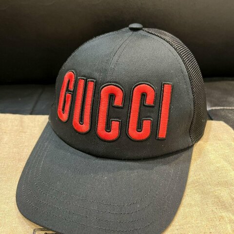 💎Han's house精品服飾💎 GUCCI 古馳 立體 刺繡 帽子 L