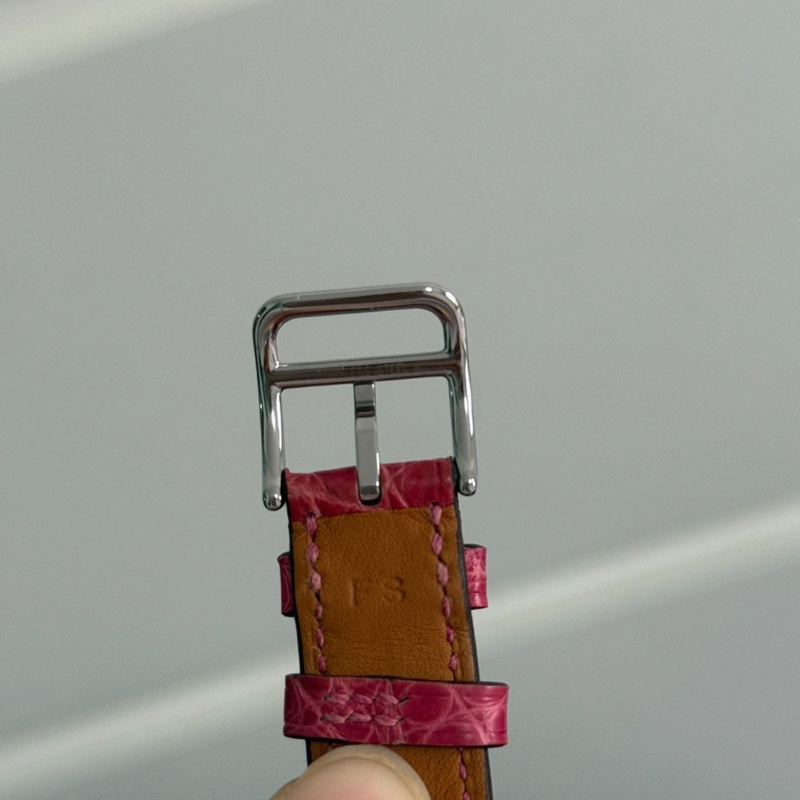 【超低價擁有鱷魚皮‼️富貴逼人✨富婆必備😆】HERMES 愛馬仕 HH1.235 w 047211ww 00 鑽石手錶 原鑲鑽 石英腕表 鰐魚皮錶帶-8