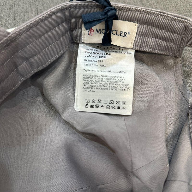 💎Han's house精品服飾💎moncler 立體 刺繡 LOGO 帽子 現貨 原價12700-1