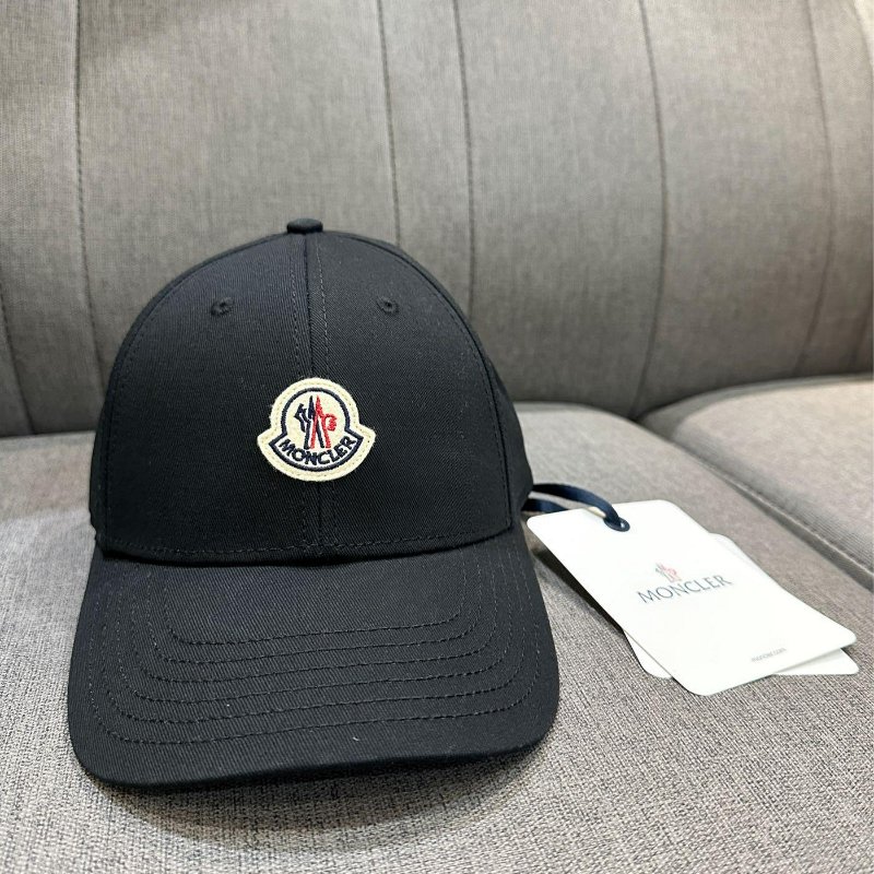 💎Han's house精品服飾💎moncler LOGO 帽子 黑 現貨 原價12400-0