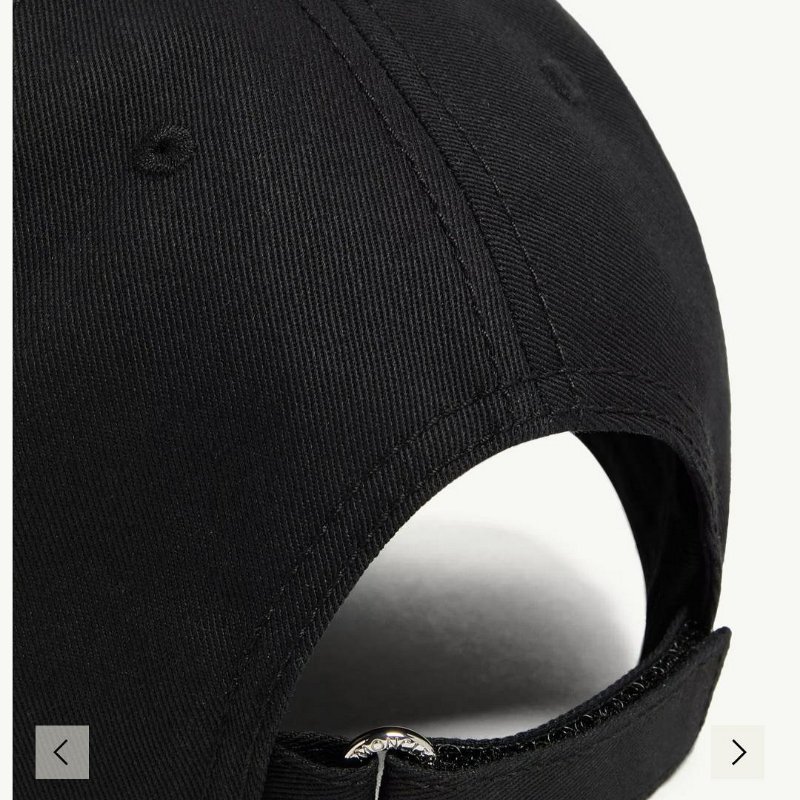 💎Han's house精品服飾💎moncler LOGO 帽子 黑 現貨 原價12400-4