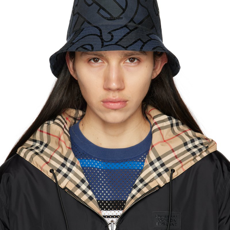 💎Han's house精品服飾💎 BURBERRY TB 格紋 漁夫 帽子 男女可帶 雙面戴 原價13500-5