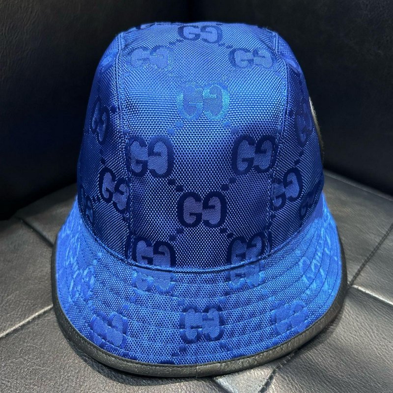 💎Han's house精品服飾💎GUCCI 滿版 老花 漁夫 帽子 義大利製 原價17000-1