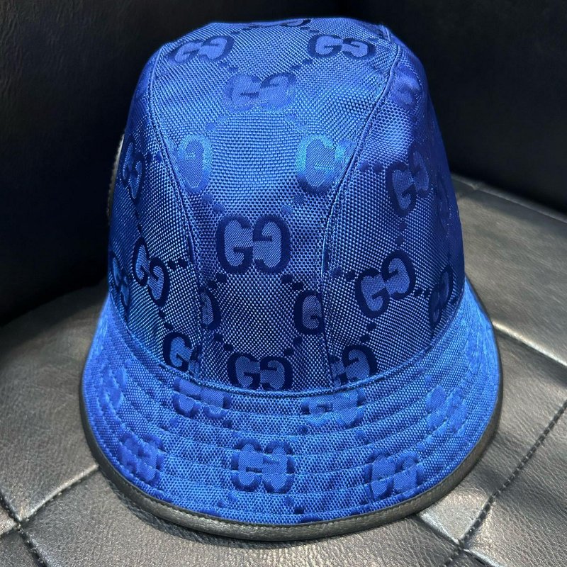 💎Han's house精品服飾💎GUCCI 滿版 老花 漁夫 帽子 義大利製 原價17000-3