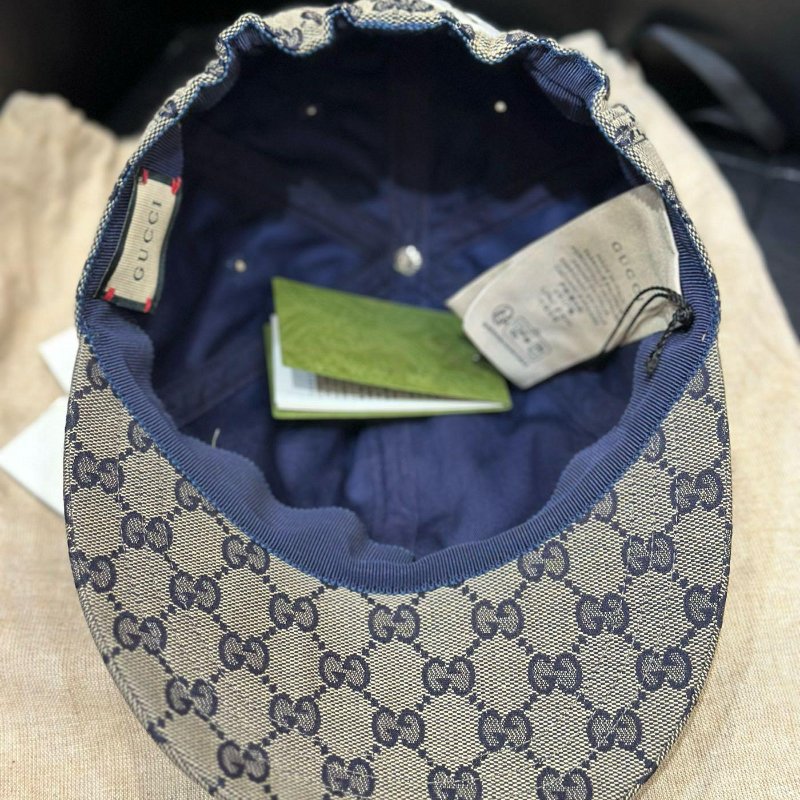 💎Han's house精品服飾💎GUCCI 滿版 老花 帽子 751400 義大利製 男女共穿 現貨 原價15000-2