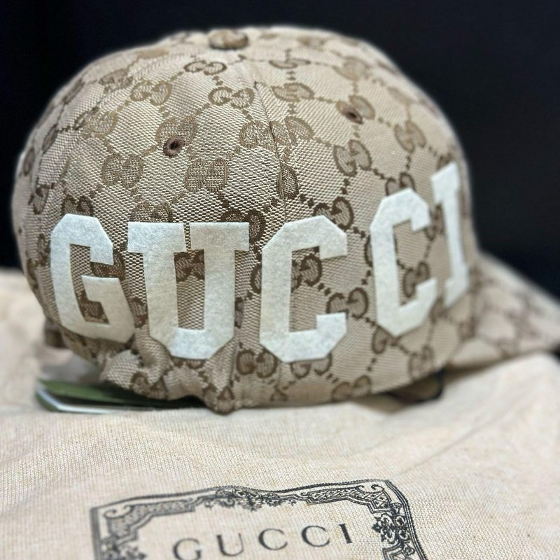 💎Han's house精品服飾💎GUCCI 滿版 老花 帽子 ‎751400 義大利製 男女共穿 現貨 原價15000-2