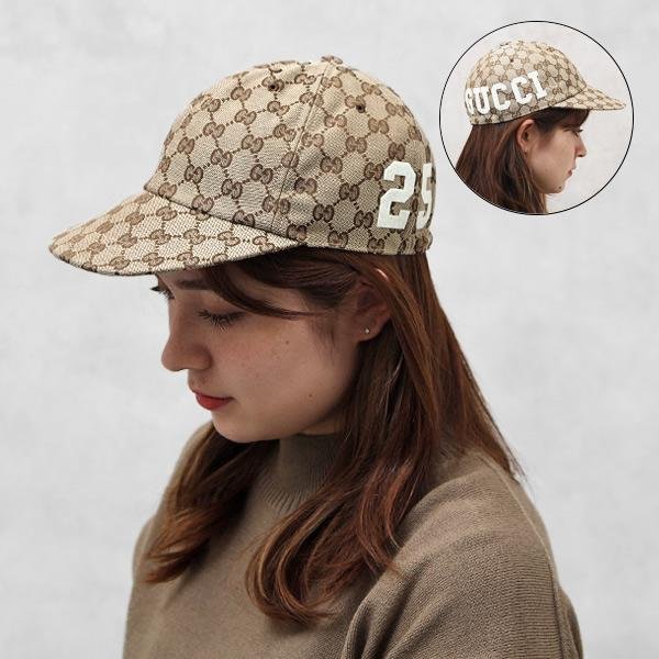 💎Han's house精品服飾💎GUCCI 滿版 老花 帽子 ‎751400 義大利製 男女共穿 現貨 原價15000-6