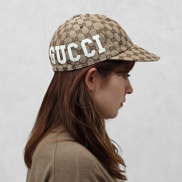 💎Han's house精品服飾💎GUCCI 滿版 老花 帽子 ‎751400 義大利製 男女共穿 現貨 原價15000-8