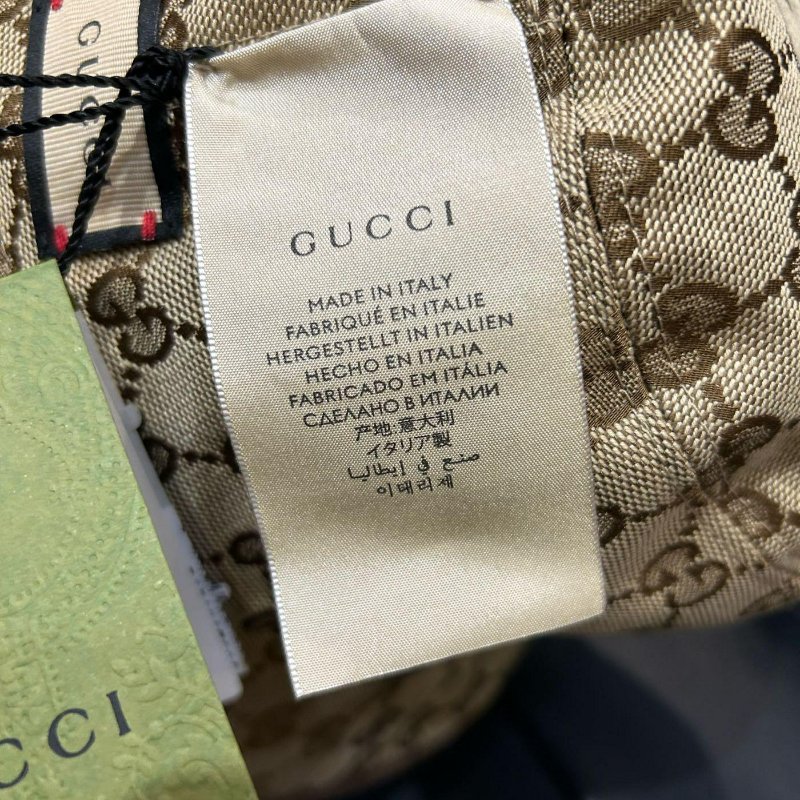💎Han's house精品服飾💎GUCCI 滿版 老花 漁夫帽 帽子 雙面帶 義大利製-6