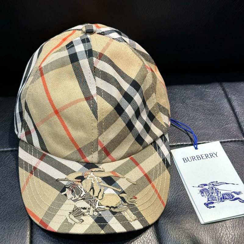 💎Han's house精品服飾💎 BURBERRY 格紋 刺繡 戰馬 騎士 帽子 義大利製 現貨 原價13500-9