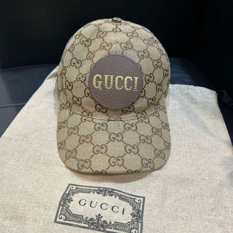 💎Han's house精品服飾💎GUCCI 滿版 老花 帽子 ‎義大利製 576253-0