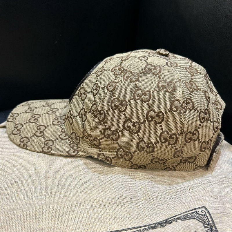 💎Han's house精品服飾💎GUCCI 滿版 老花 帽子 ‎義大利製 576253-1