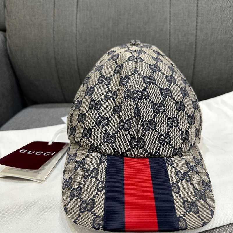 💎Han's house精品服飾💎 GUCCI 滿版 老花 帽子 義大利製 男女共穿 現貨 原價17700-2