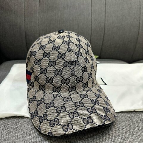 💎Han's house精品服飾💎GUCCI 滿版 老花 帽子 義大利製 男女共穿 現貨 原價17700