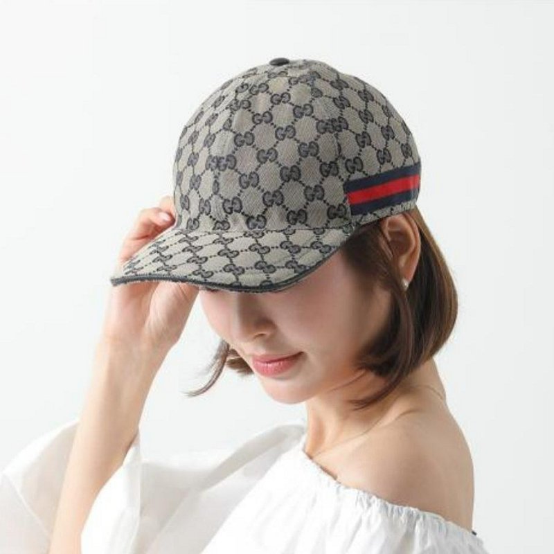 💎Han's house精品服飾💎GUCCI 滿版 老花 帽子 義大利製 男女共穿 現貨 原價17700-5