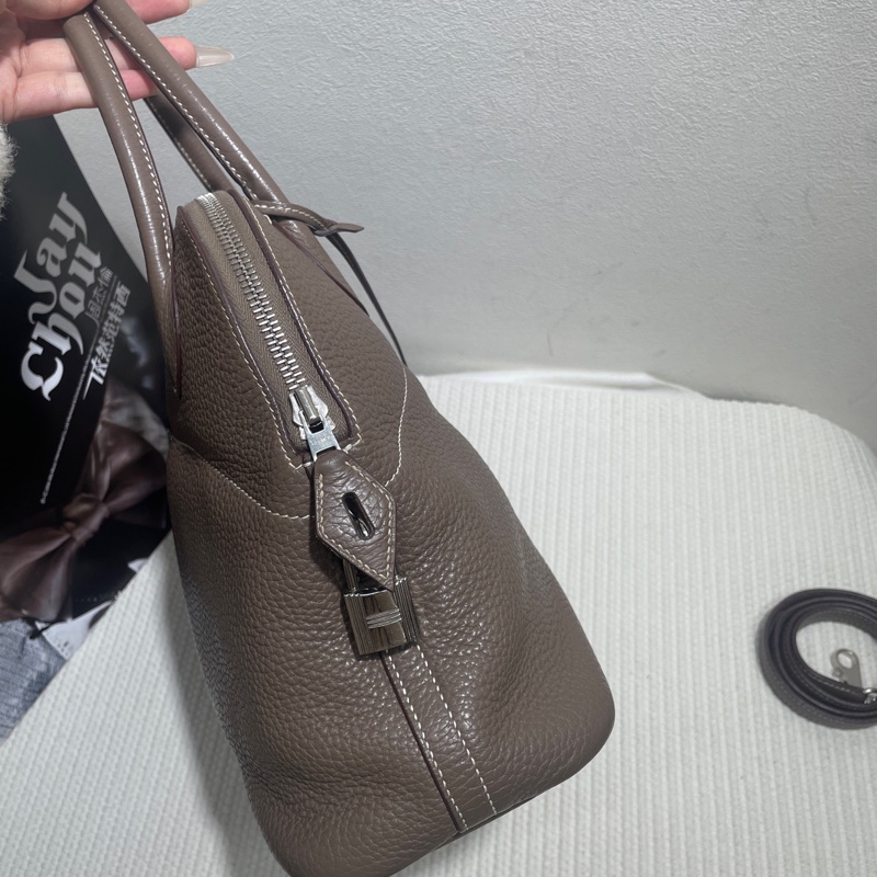 Hermes愛馬仕 bolide 保齡球31 大象灰 togo皮-3