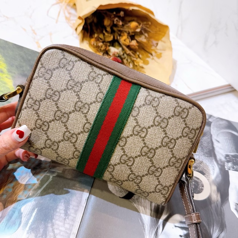 Gucci 復古老花Ophidia mini相機包-6