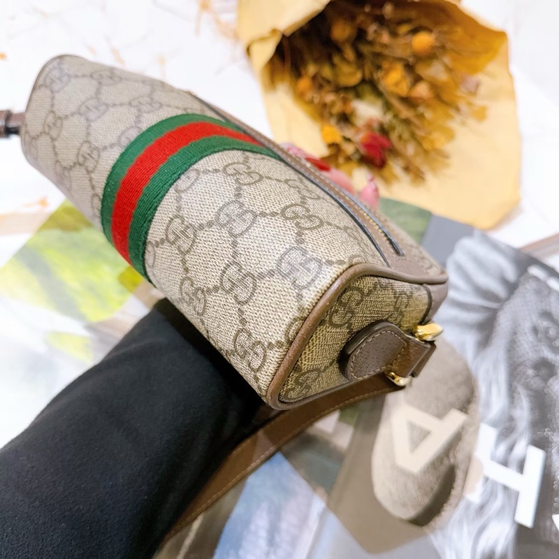 Gucci 復古老花Ophidia mini相機包-7