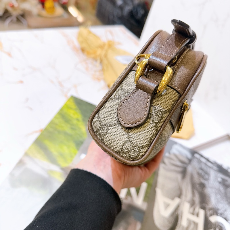 Gucci 復古老花Ophidia mini相機包-13